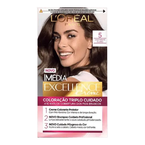 Tintura em creme (exceto cores especiais) Imédia Excellence L'Oréal Paris